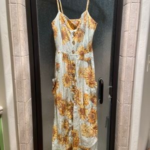 Sunflower Midi Dress- Urban Outfitters